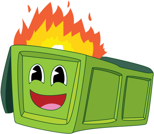 Dumpster Fire Trading Logo